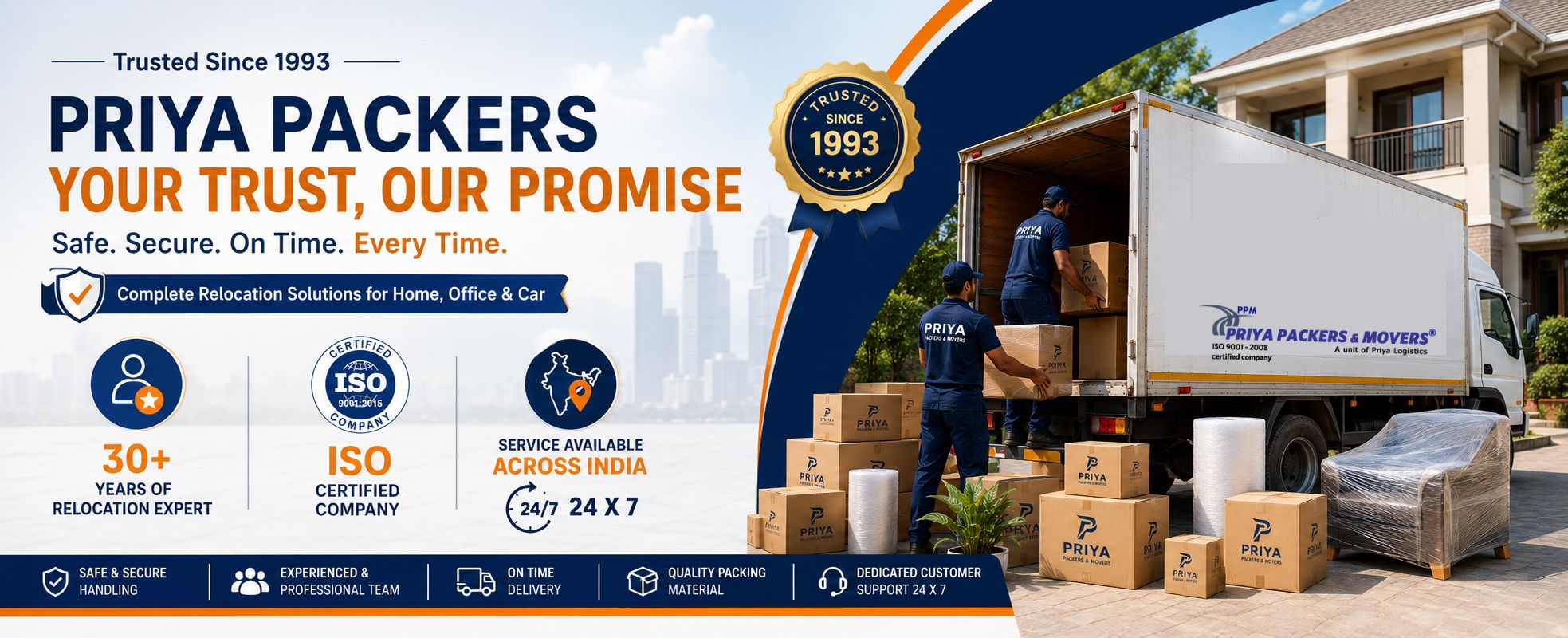 30+ Years of Relocation Expert in Bangalore